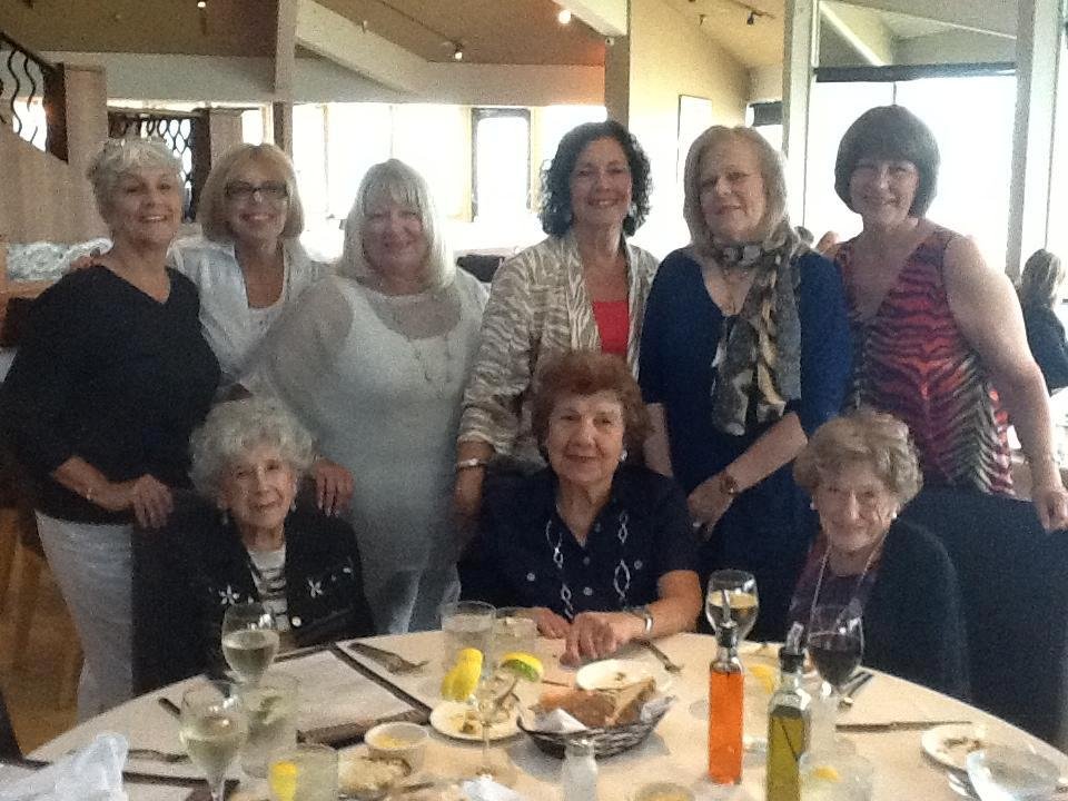 A wonderful lunch with good friends Phyllis Hales Weaver, Joann Capalbo Flachs, Linda McCoy Pejkovic, Janice Scogna  Leggett, Barbara Lukovic Casazza and me. Thanks Linda, Janice and Lukey for sharing your moms Theresa  Pej