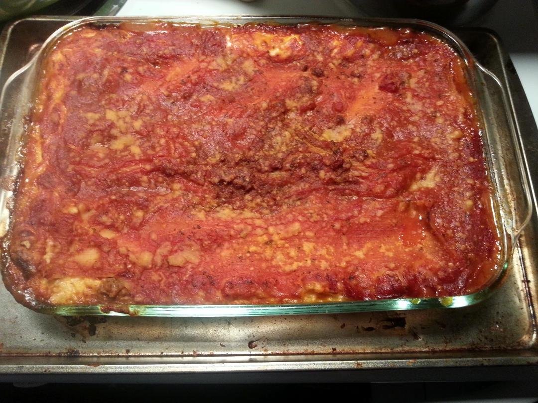 made stacey and my nephew lasagna tonight can't wait !!!