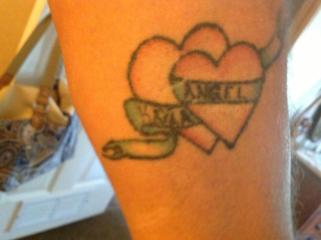 Mine has more wear and tear than Angels', but my heart is still in it. Love my girls.