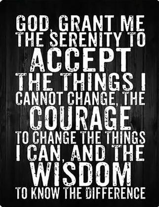 I could potentially tell a long story about my first experience with discovering something that is now commonly known as the “Serenity Prayer. At the time of my specific revelation, I had recently returned to the United St