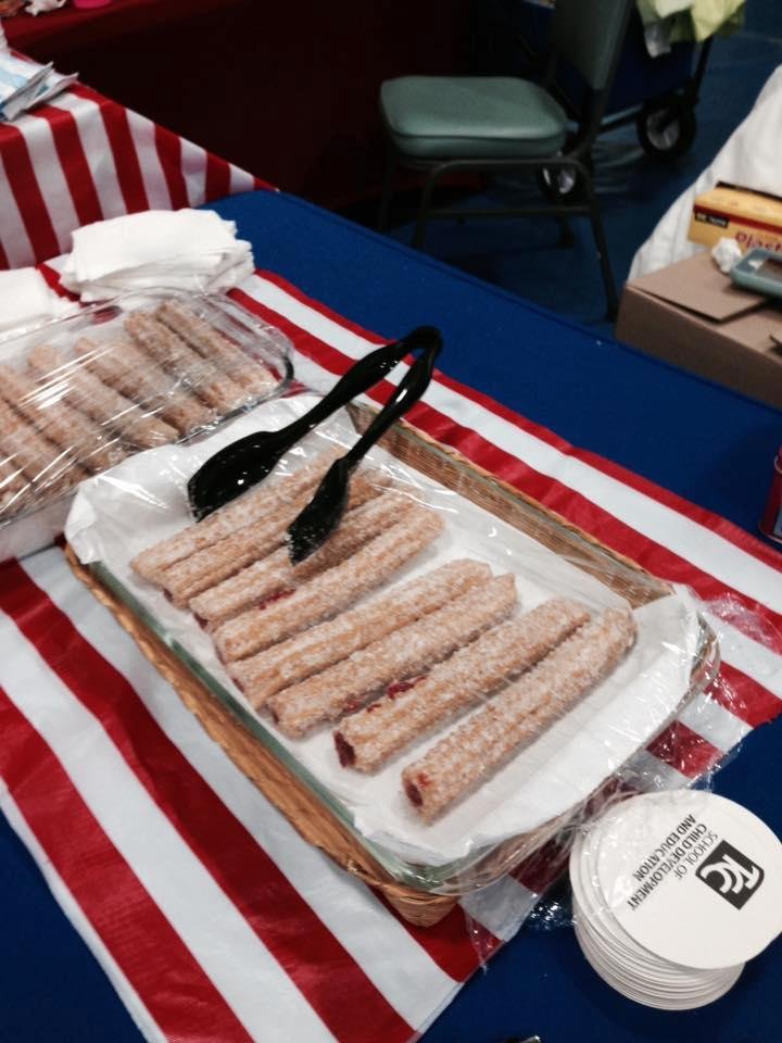 My neighbor selling churros!! Nope, not today, Satan!!