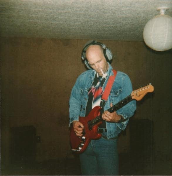Cow-punkin’ in the studio with the Silver Cockchaffers in 1985.