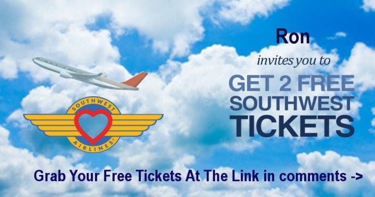 Hello, Ron got two free flight tickets, you can get also by visiting right now the link in comment