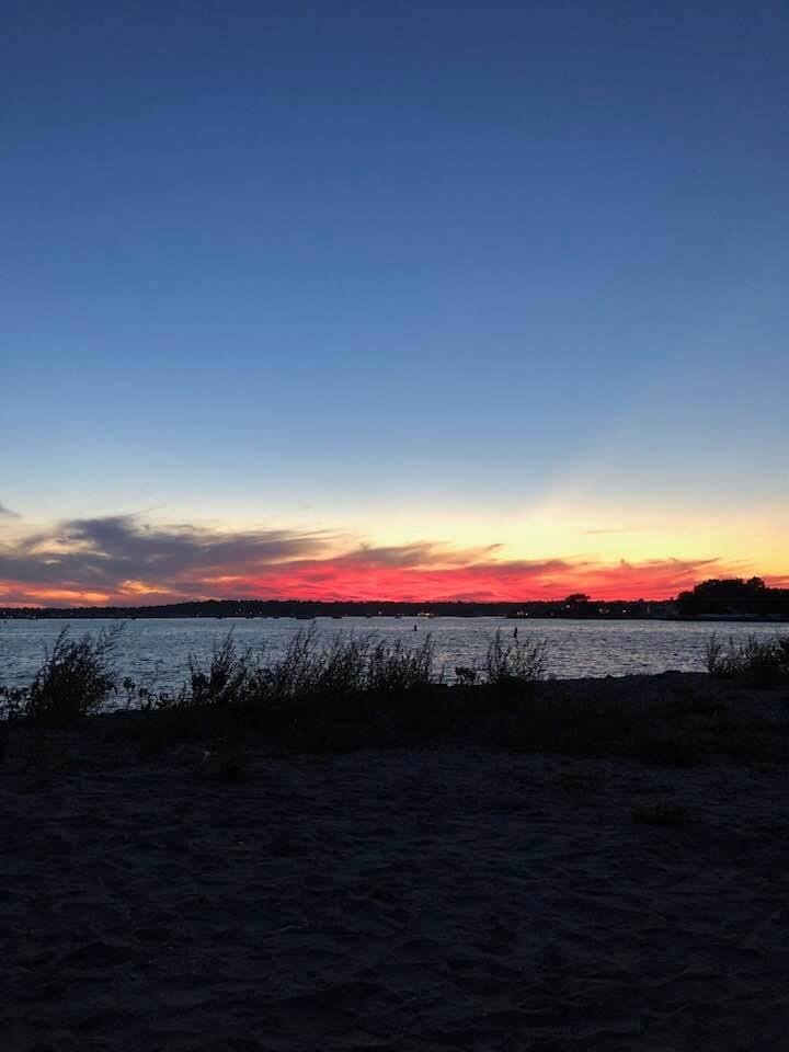 Gorgeous night at the beach.  #compobeach #westportct