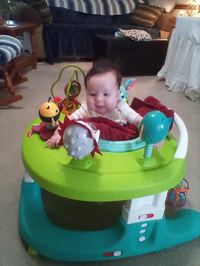 Margot having fun