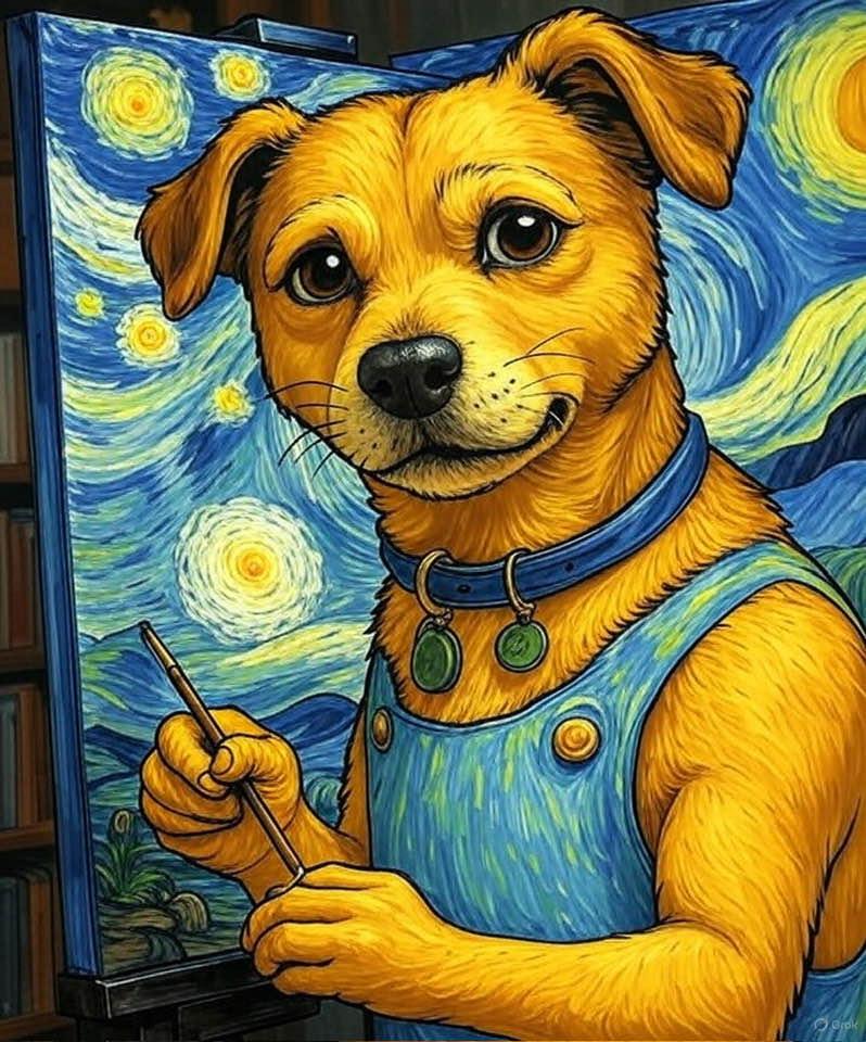 I asked Artificial Intelligence to show me a younger picture of myself. Where’s my painting?