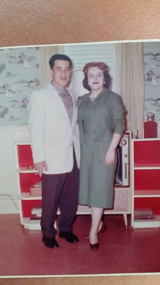 My Mom and Dad I'm guessing mid late 50's early 60's north st Haverhill Ma could be wedding pic