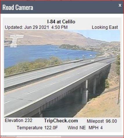 You would think that were in Needles or Death Valley Calif with temps like this one on the Columbia River!!