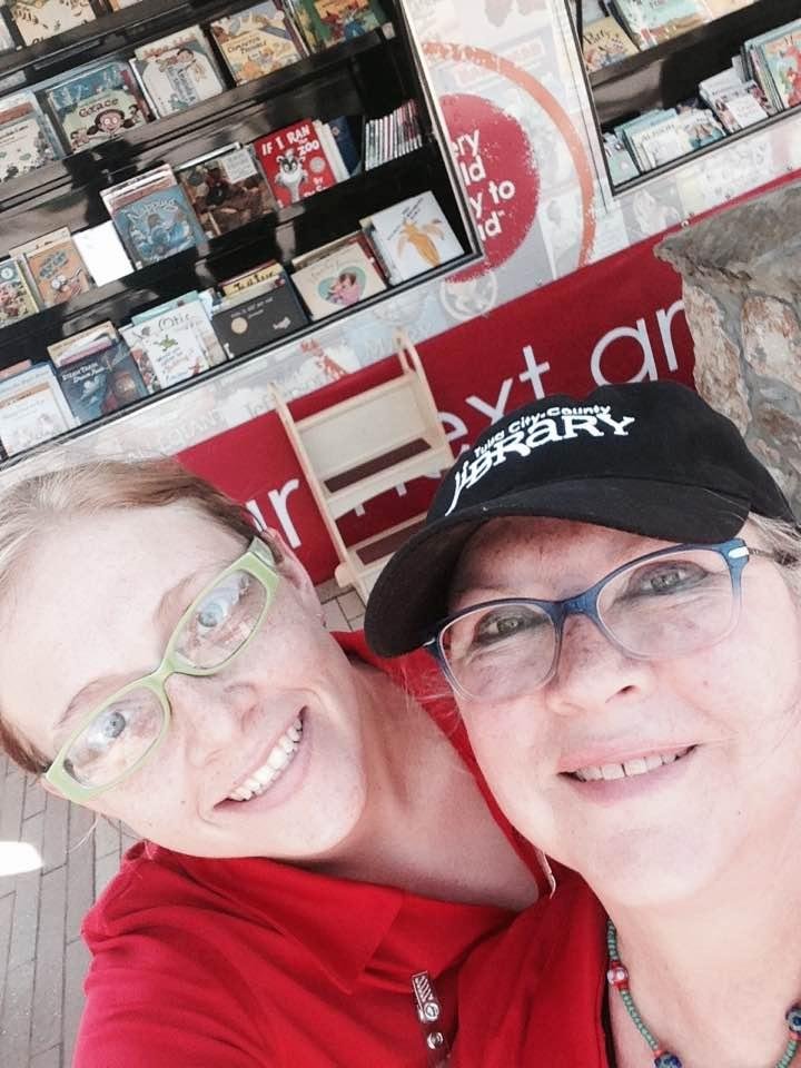 Jenifer Aguirre and me at Story time in the park!