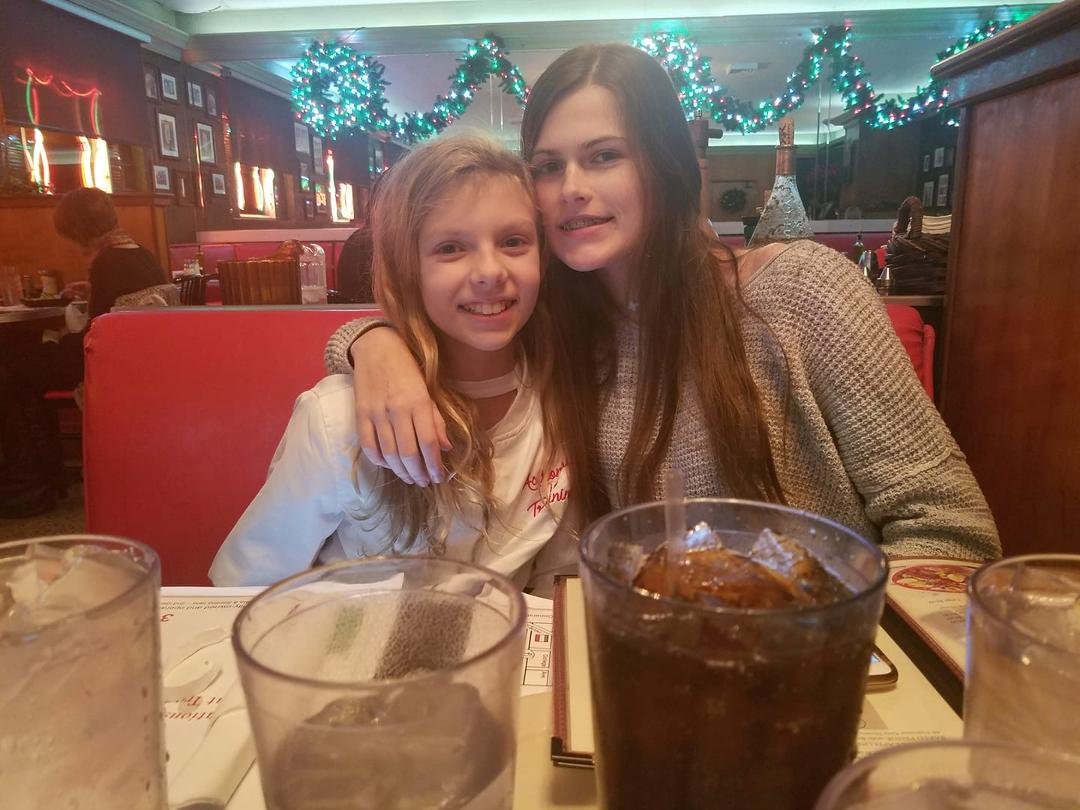 Christmas dinner and lights with my favorite girls!