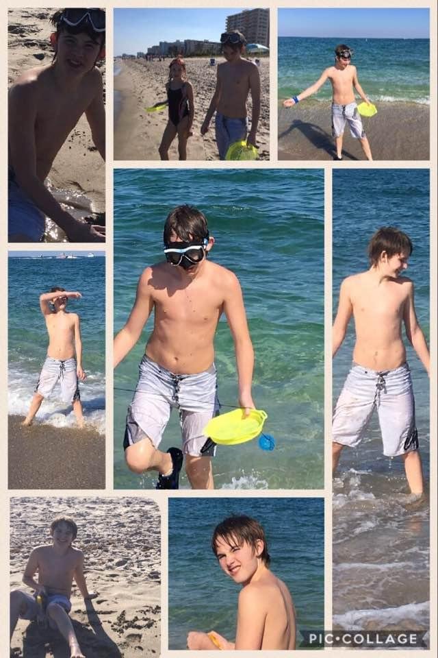 At the beach