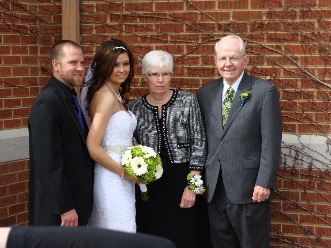 Emily & Chris with Grandma Betty & Grandpa Marlin