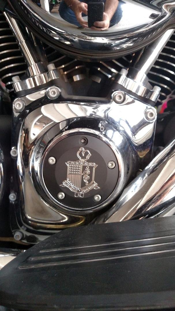 looks awesome, just need to replace the cheep screw that Harley Davidson used.