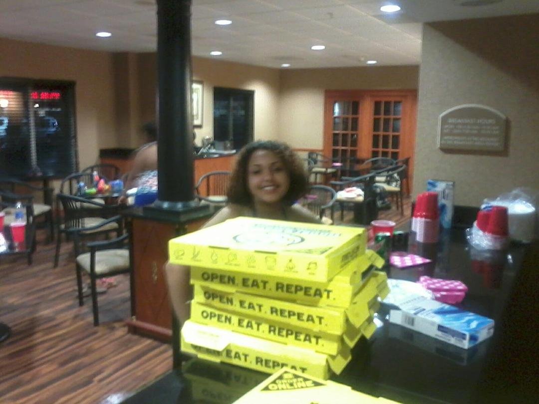 Ok everyone she's eating for two.