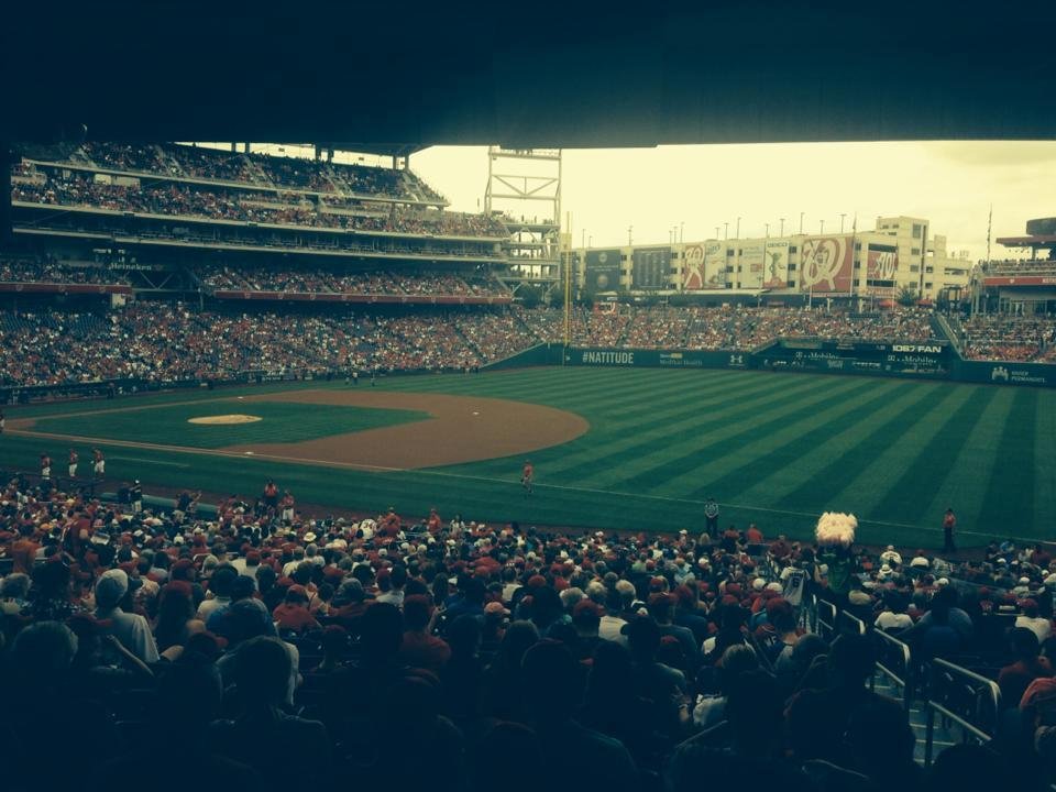 With Robert Cooper - great day and great seats for baseball - go Nats!!!