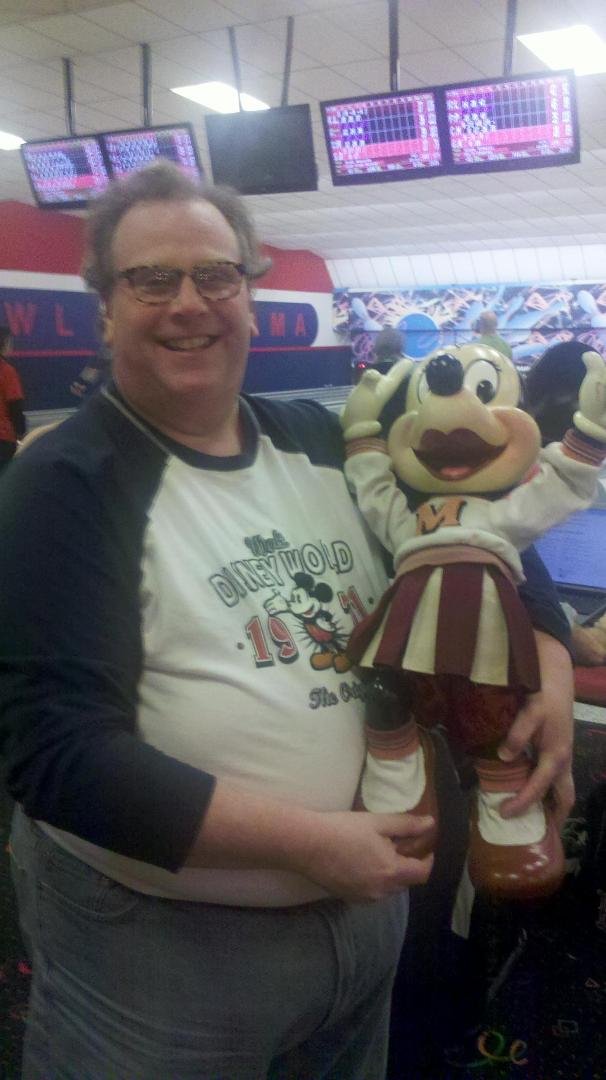 I got to see Minnie Mouse as a cheerleader, and have our picture taken