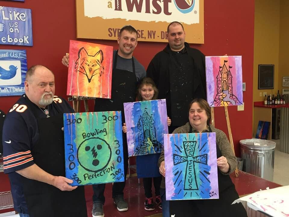 Nottingham painting with a twist family fun