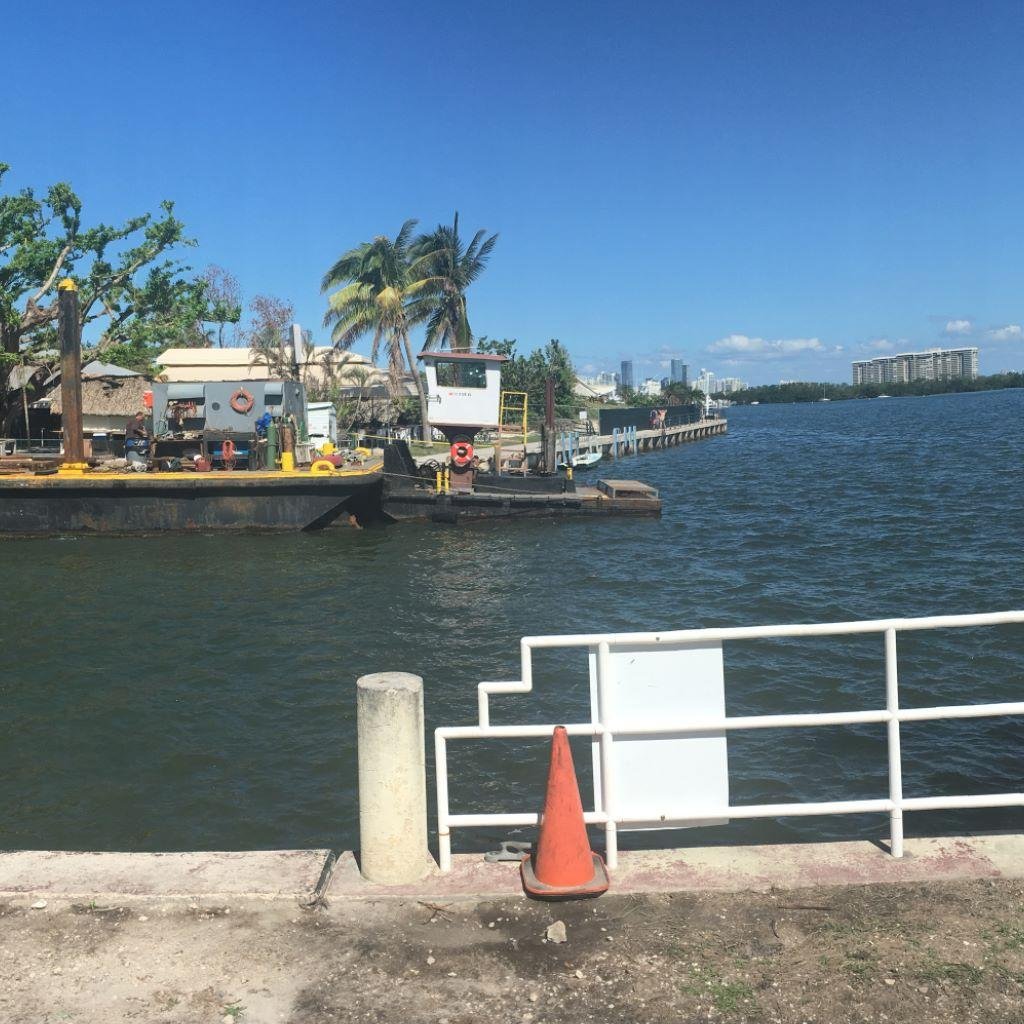 Finally rebuilding the docks at Grove Key Marina post Irma! Awesome weather for a ride!