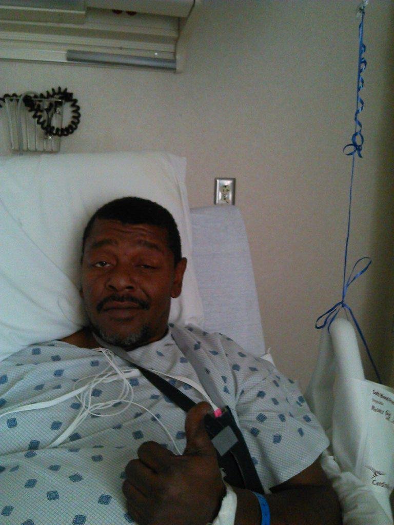 Charles  is finally busting out this joint! Headed back to  the	Funk! As y'all can see he's ok with that!