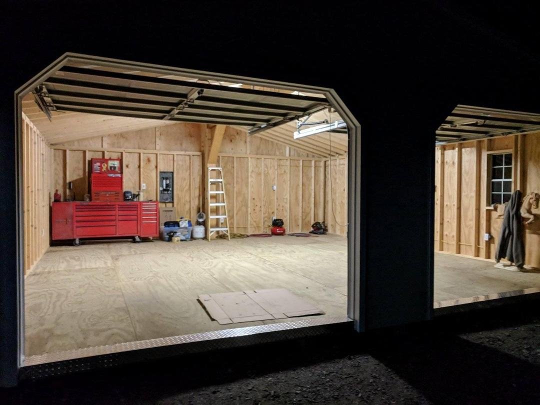 Eddie has his garage, lots more renovations to come but the tool box is home.