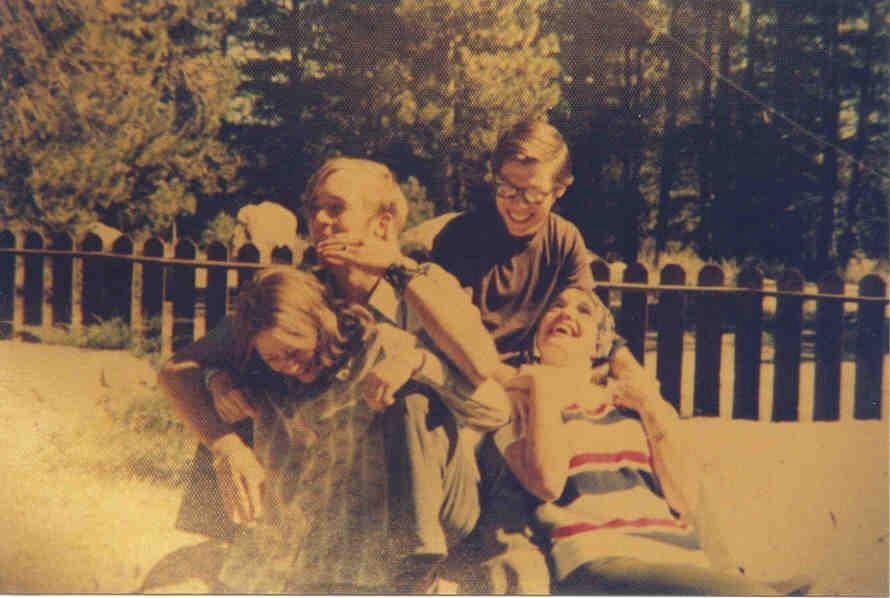 Vicki, Richard, Daniel, and Reina at Donner Park. 2/72.