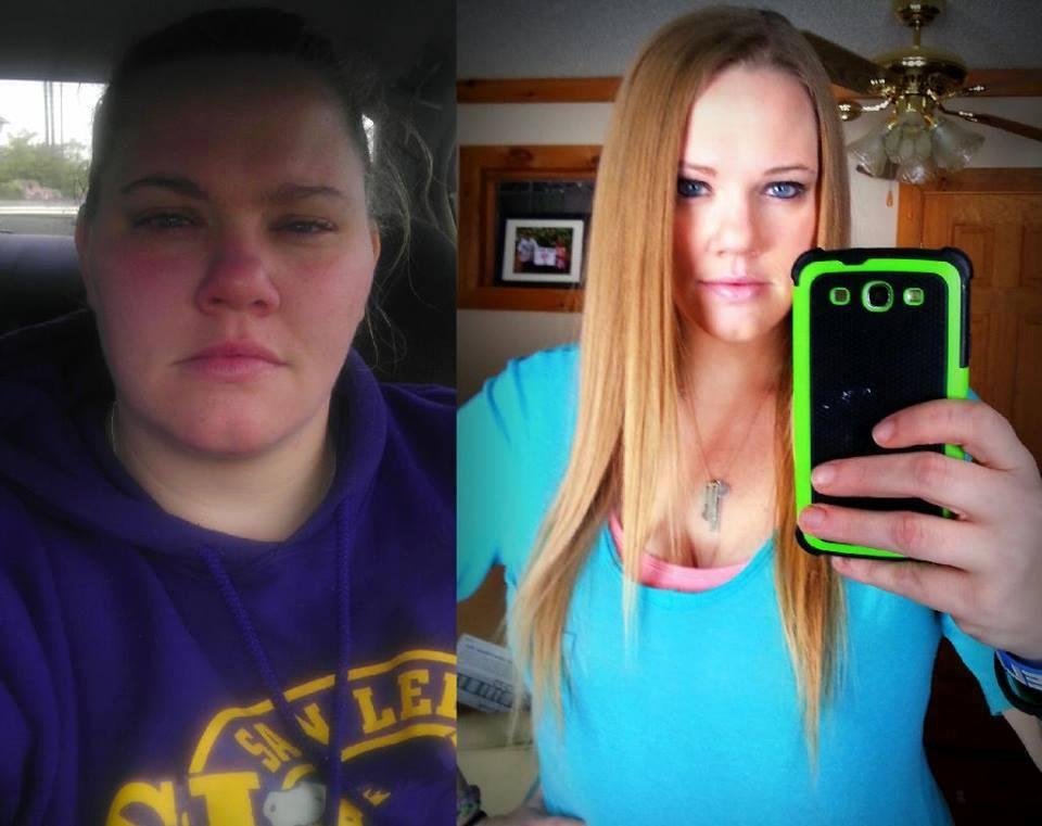 I took the first picture the day that I thought my life was over. My divorce from my awful marriage of 13 years was finalized. I was sooooo broken, sad, depressed, lonely. I was sitting in my car I could not stop crying. I