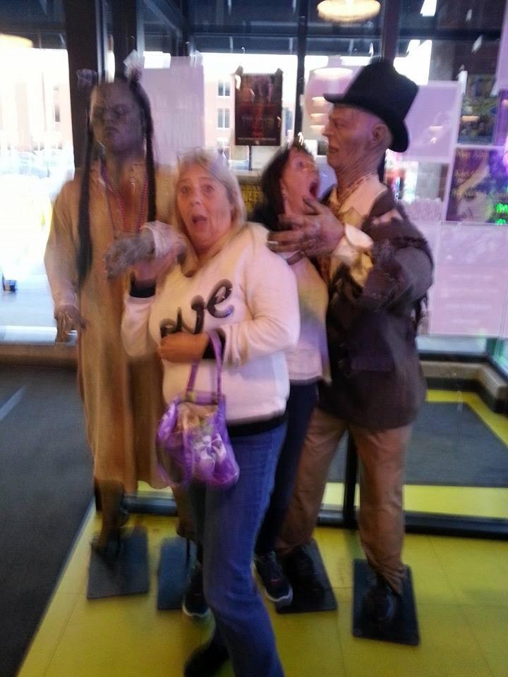 We were at zombie burger