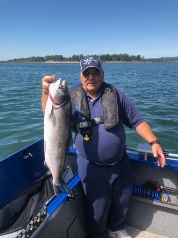 My catch today, 13 lb hen Chinook.