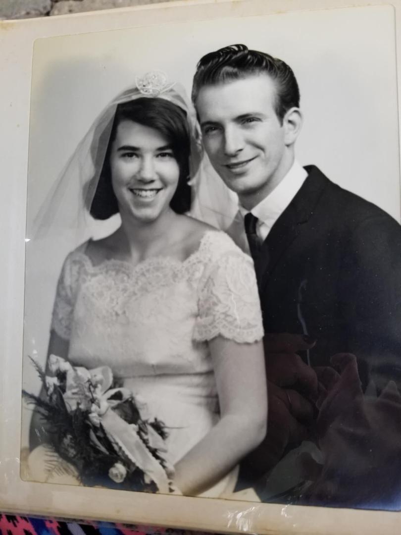 Another Wow!!! Ex-husband daughter cleaning out storage unit and found wedding album her dad had. Linda Waibel and Robert Bye. 1965. Rob and Patrick Bye parents.