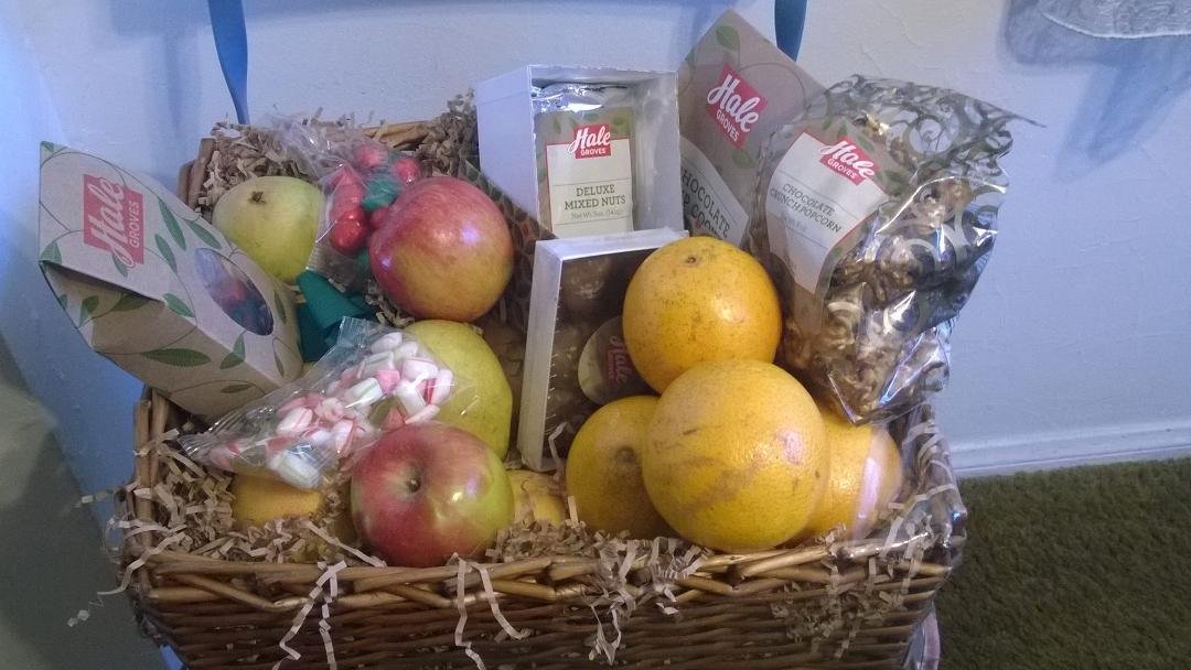 Gift basket from my cousin Linda to my mom