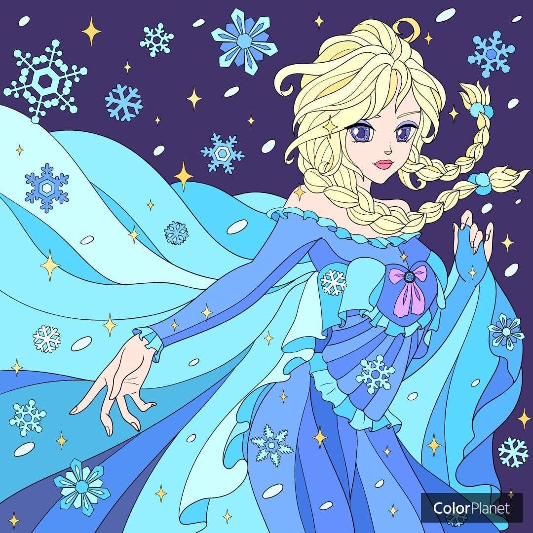 For my  great granddaughters Zoe and Lillian  Grammy colored Elsa for you . Love you lots and lots.
