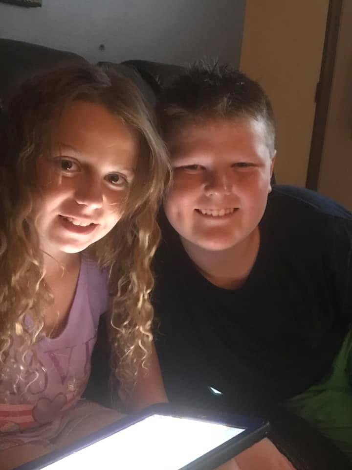 Addie and Hayden.. the grands who came to visit last weekend ❤️