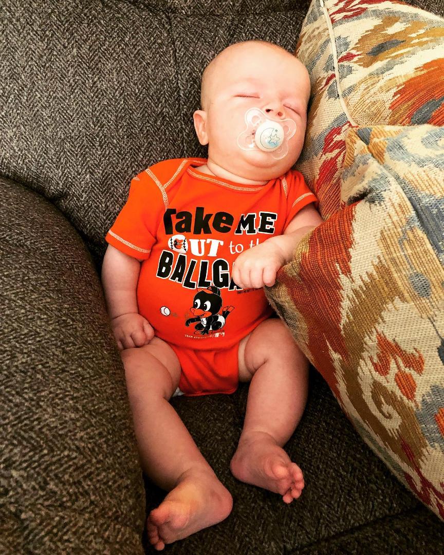 MY little slugger is all pooped out.