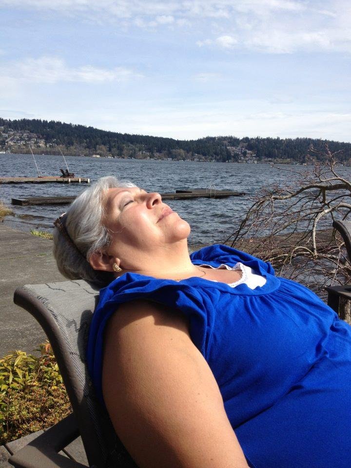 Rosa sunning again