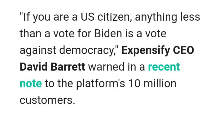 Big business, even corporate America, realize that preserving democracy is more important than than cuts, deregulation, and bank bailouts!!!