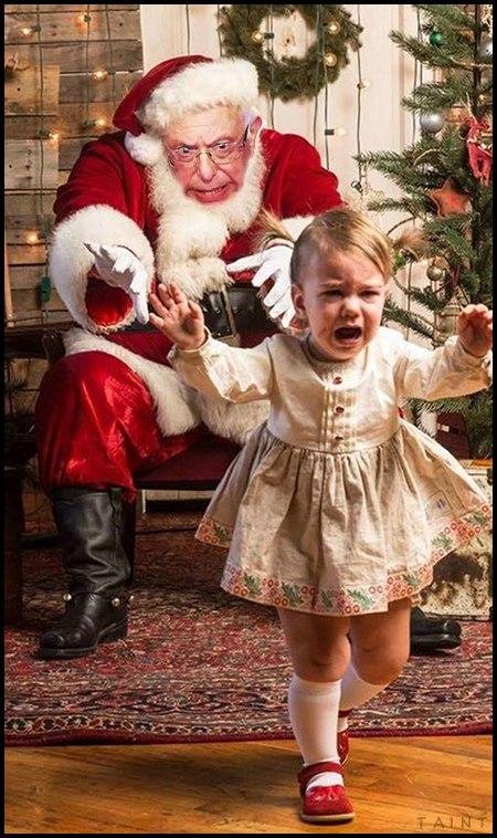 Even little kids know that NOTHING is for free. Good thing she wasn't sitting in Groper Joe Biden's lap! (Photo: Earl of Taint)