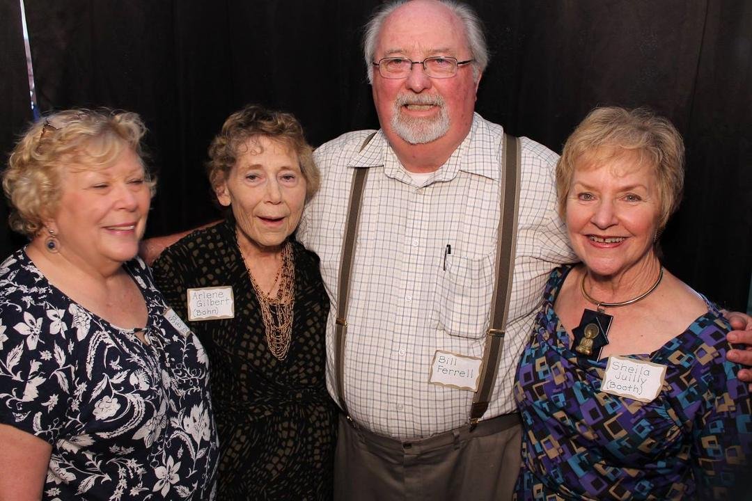 Went to a 55 year high school reunion and ran into my old girl friends.