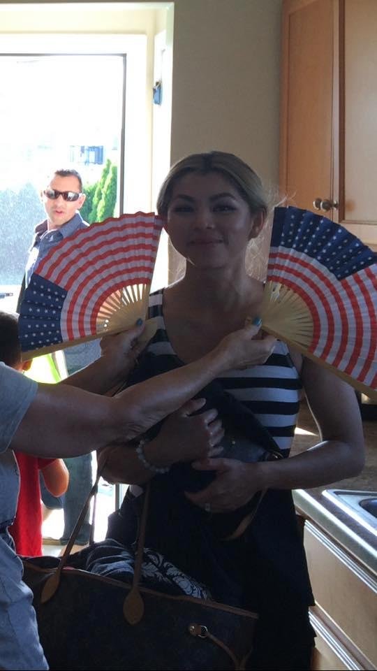 Nikki Toce, To the best! We are so proud of u as our " daughter", but more so today for becoming a US citizen and becoming part of the best country! We r looking forward to December, which is coming fast, to add 2 more feet