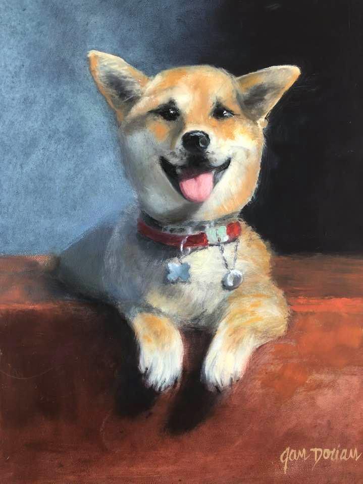 Finally back behind the easel! 
Introducing “Hugo”!