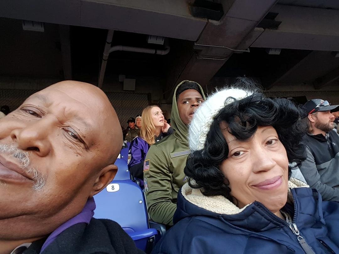 The Ravens killed 'em. We had a great time
!