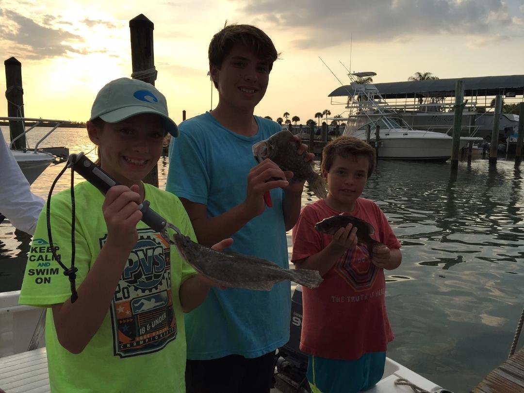Ashley, Kai, and Chase love their fishing!