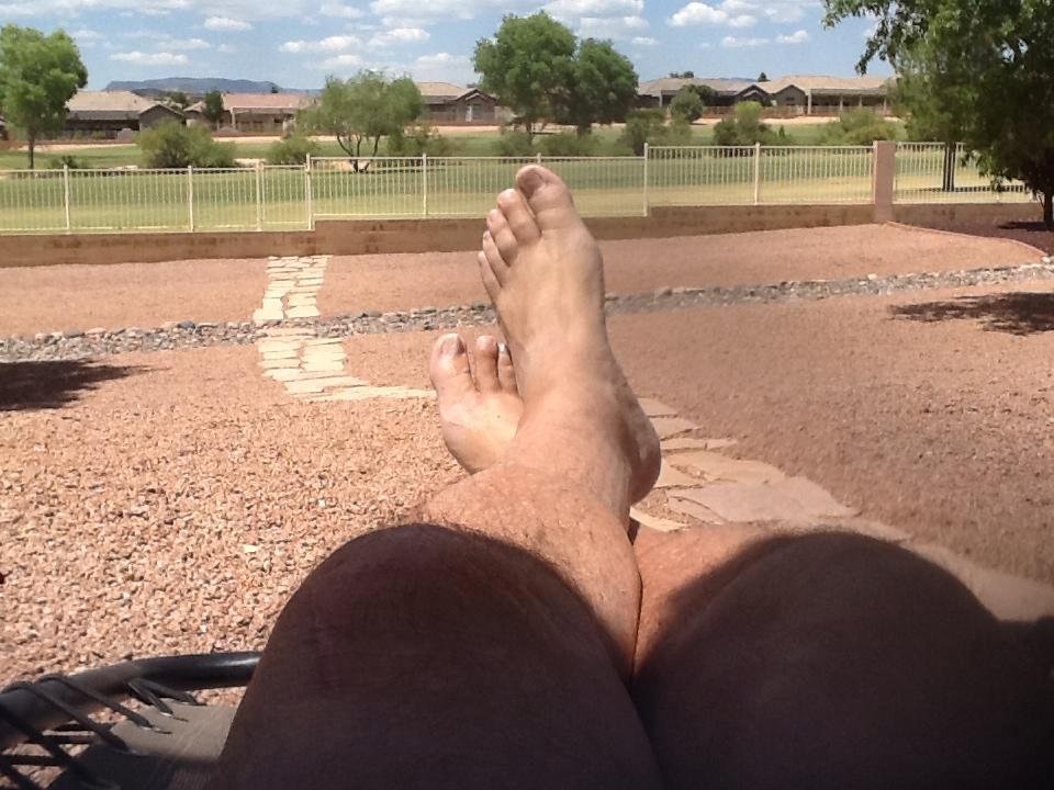 Ah, a quiet Arizona afternoon, 102 degrees, sunshine, cold beer. Nothing better!
