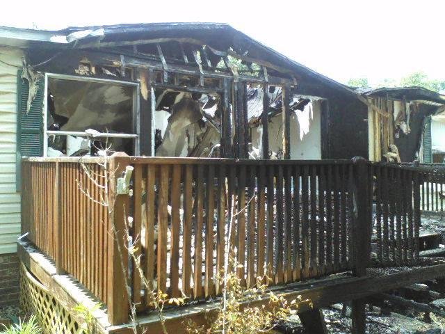 This was the left side of the deck on the front.