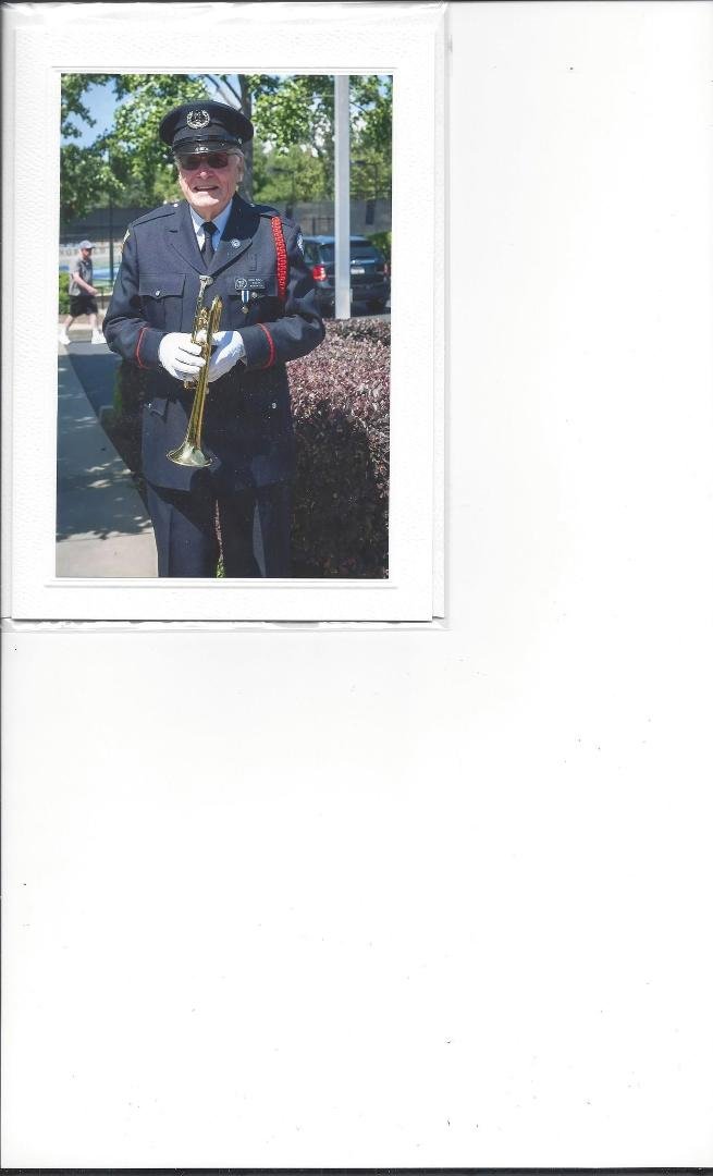 At 84, still honoring the Veterans with Taps, this year too.