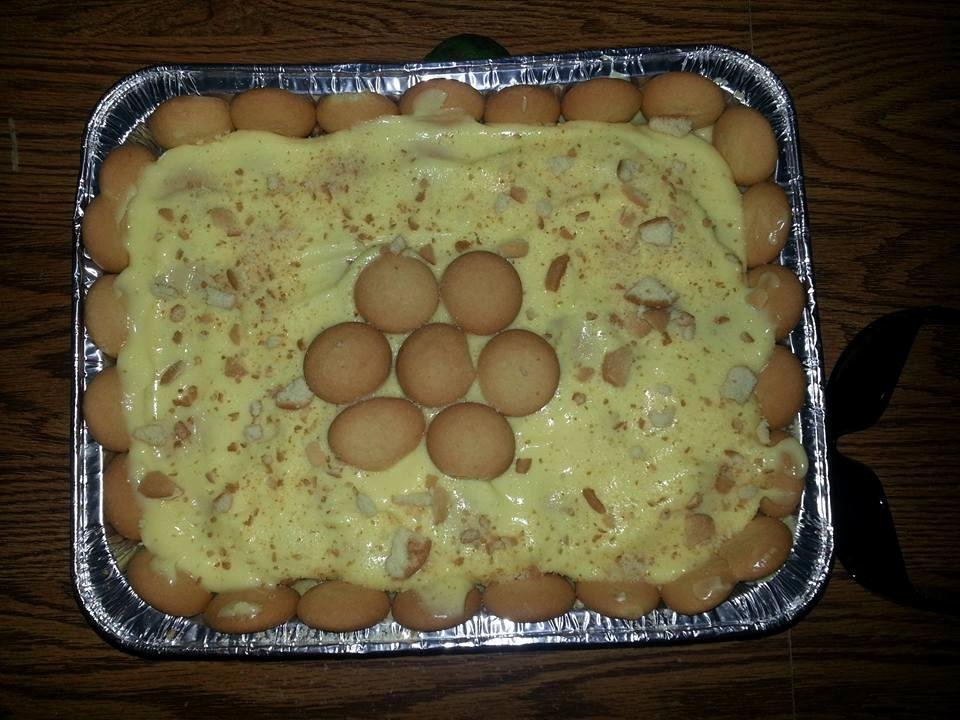 Banana pudding prepared by our own Kristin Webster. Cant wait to try it
