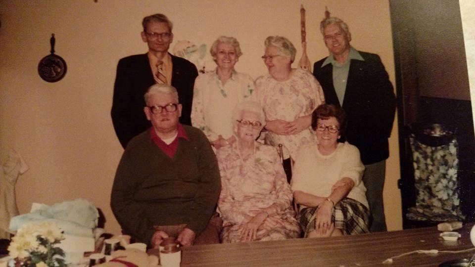 This is my Grandmothers 81 Birthday 
Laurance, Helen (Grammie) Elaine
Wesley, Delorise(DC),My Mother Lucille,Norman