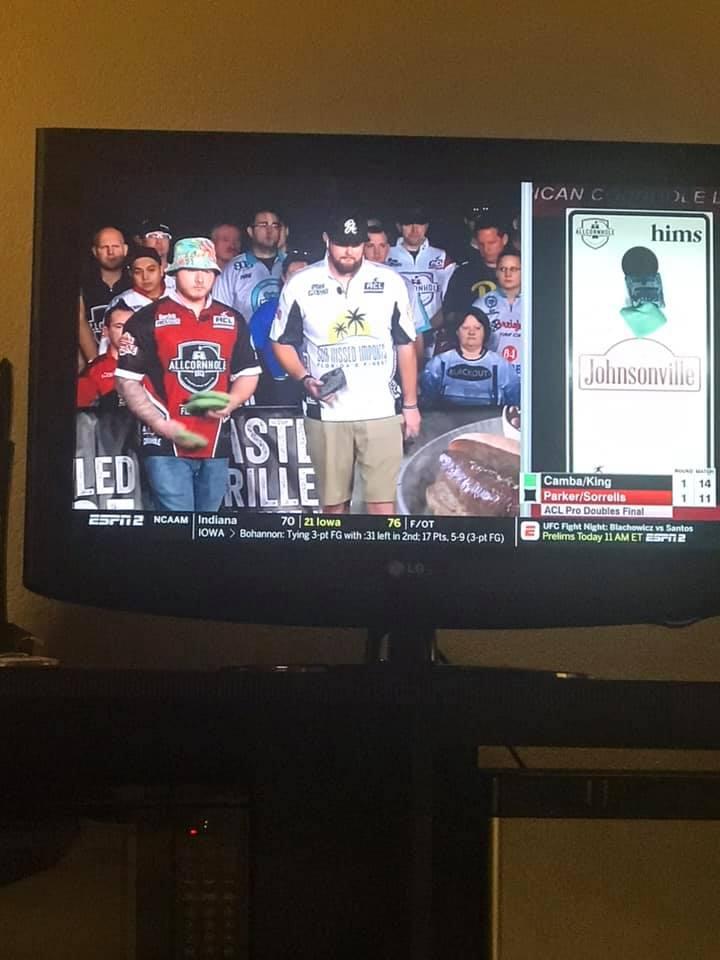 I think ESPN is really scrounging these days. Johnsonville cornhole championship