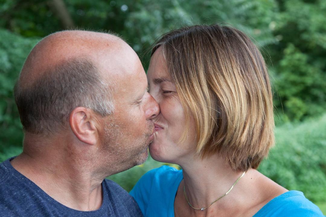 You'd think with 3 kids they might actually like kissing..... :-)