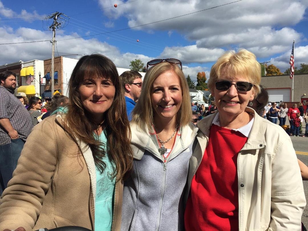 Edinboro Homecoming parade. So much fun hanging out with Eileen and Whisper!!
