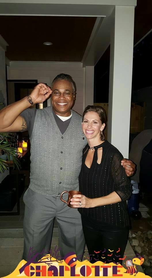 My client and I celebrating life and good health.